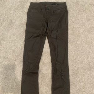 Black Orchid Brown coated denim pants